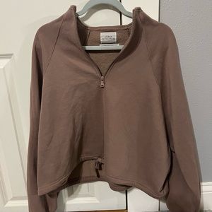 Brown UO half zip